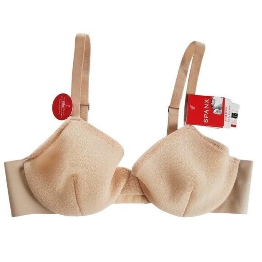 NWT Spanx LG A-C SheerFlex Fit To You Bra 30071R Champagne 117651